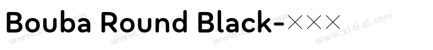 Bouba Round Black字体转换